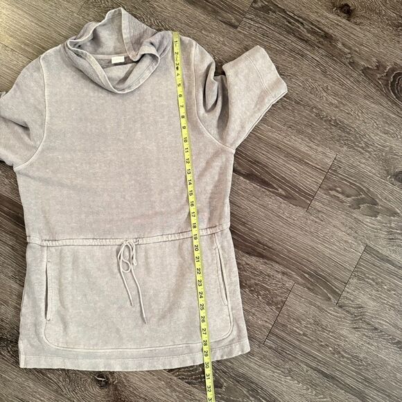 Poetry Short Sleeve Funnel Neck Hemp Cotton Sweatshirt - Picture 7 of 9